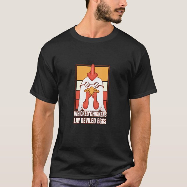 Hühner-Lay-devikierte Eier Kostüm Halloween T-Shirt (Vorderseite)