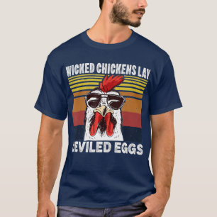Hühner-Lay-devikierte Eier Kostüm Halloween T-Shirt