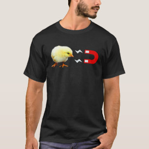 Hühner Magnet, Baby Huhn Lustiges Herren-Shirt T-Shirt