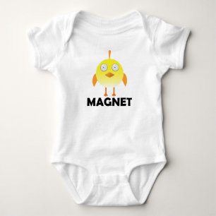 Hühner Magnet - Baby Jersey Bodysuit Strampler