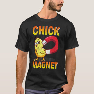 Hühner Magnet Hühnerzüchter Geflügelzucht Spaß T-Shirt