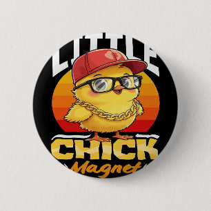 Hühner Magnet Lustig Von Huhn Cool Sungles Jungen Button