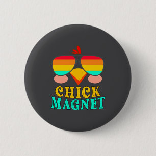 Hühner-Magnet Süße Ostereier-Jagd Frühling Outfit  Button
