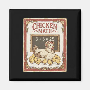 Hühner-Mathematik Lustige Tafelgleichung Henne Hüh Magnet