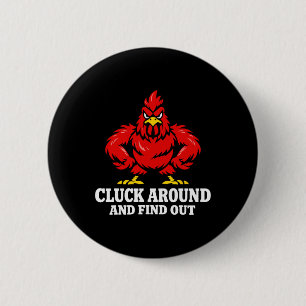 Hühner-Mathematik Zu viele Hühner Ckyard Geflügel Button