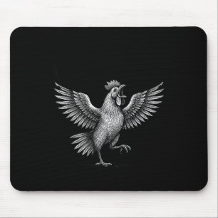 Hühner Meme Caw Lustige Sprüche Hahn Humor Zitat Mousepad