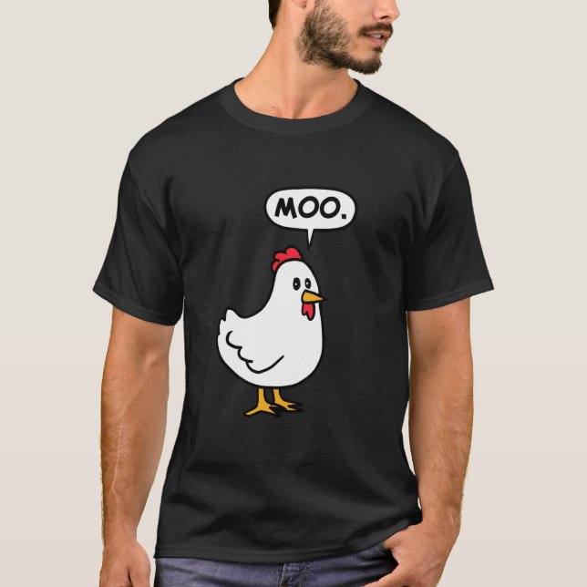 Hühner-Muh T-Shirt (Vorderseite)