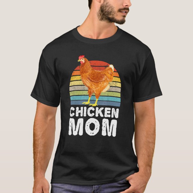 Hühner-Mutter-Bauer-Huhn T-Shirt (Vorderseite)