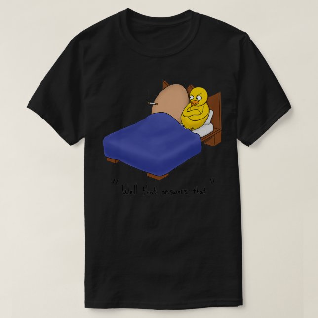 Hühner oder Ei, das zuerst kam T-Shirt (Design vorne)