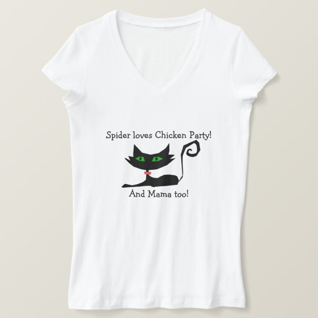 Hühner-Party-T - Shirt (Design vorne)