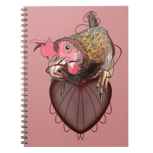 Hühner Pulling Heartstrings Notizblock
