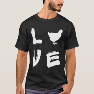 Hühner Silhouette Hühnerbesitzer lieben T-Shirt