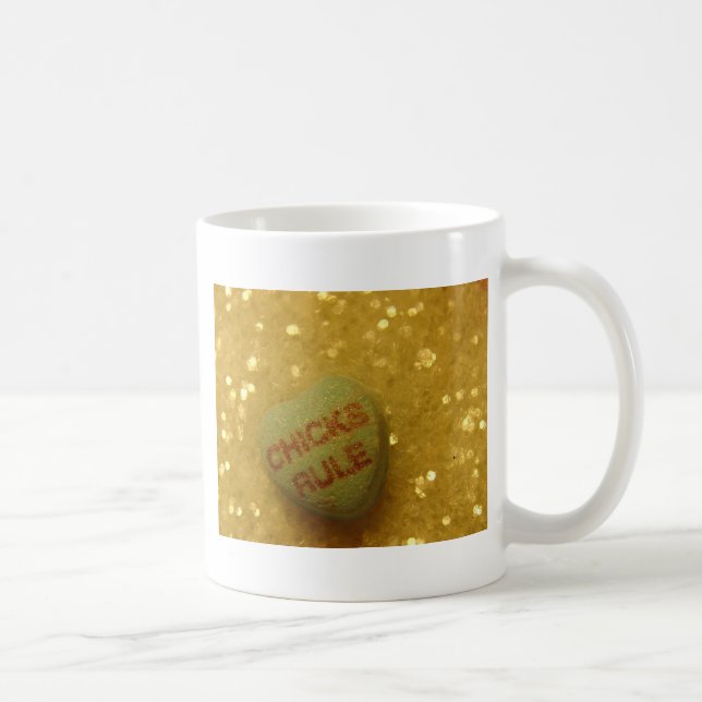 Hühner sind die Könige Kaffeetasse (Rechts)