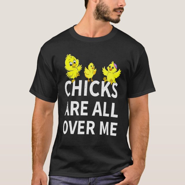 Hühner sind überall in mir Hühnereier Jungs T-Shirt (Vorderseite)