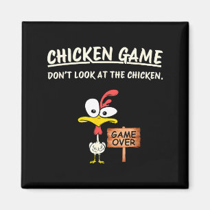 Hühner Spiel Schau nicht auf das Huhn Lustiges Huh Magnet