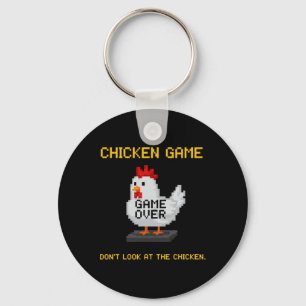 Hühner Spiel Schau nicht auf das Huhn Lustiges Huh Schlüsselanhänger