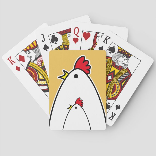 Hühner Spielkarten (Rückseite)