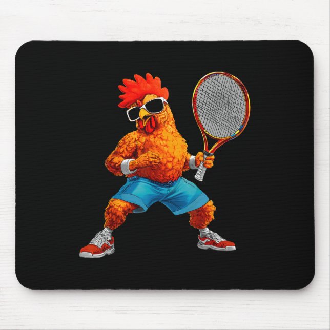 Hühner Tennis  Mousepad (Vorne)