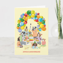 Hühner und Chate Souffler des bougies Gâteau Fête