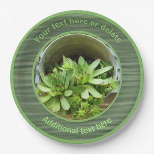 Hühner und Hühner Natur Art Personalisiertes Party Pappteller