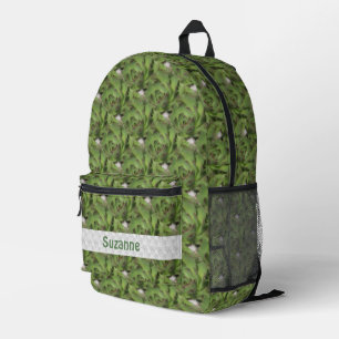 Hühner und Hühner Sukkulente Natur Personalisiert Bedruckter Rucksack