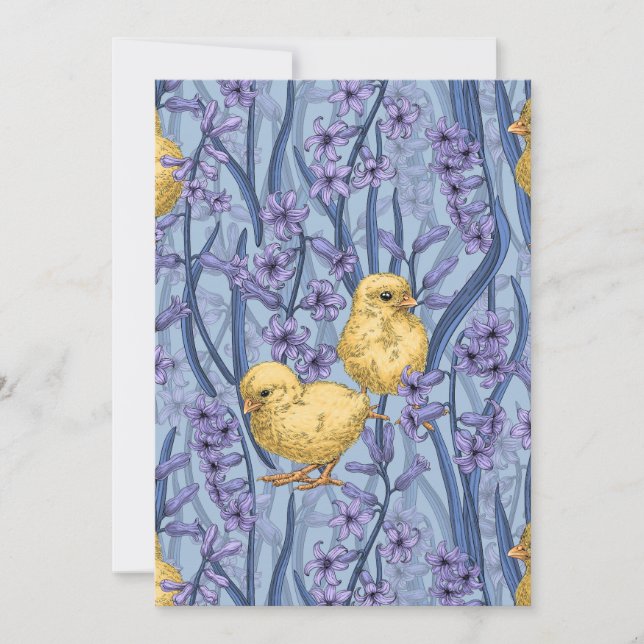 Hühner und Hyazinthen am Himmel (Vorderseite)