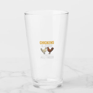 Hühner Und Jesus Vintage-Farm-Glaubens-Shirt_1 Glas