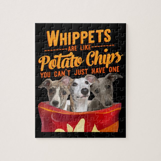 Hühner und Kartoffeln Chips Funny Dog Mama Papa (Vertikal)