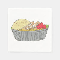 Hühner- und Reisplatterplatte NYC Halal Cart Food