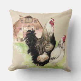 Hühner- und Roosterzuchtvögel Kissen