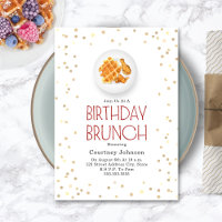 Hühner und Waffeln Geburtstagsbrunch