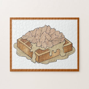 Hühner und Waffeln Pennsylvania Dutch Amish Food