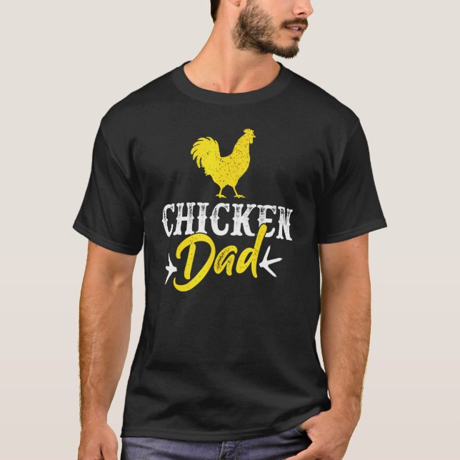Hühner-Vater-Bauer T-Shirt (Vorderseite)