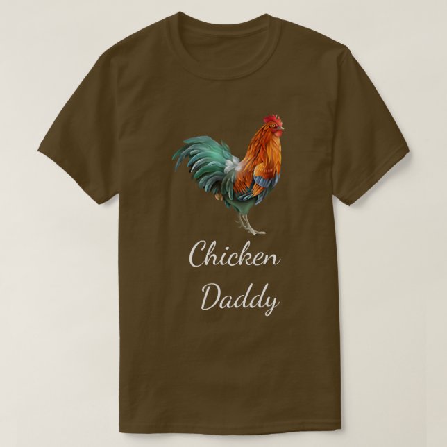 Hühner Vater Funny Chicken Bauer Hühnerpapi Roo T-Shirt (Design vorne)