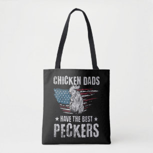 Hühner-Vater haben die besten Spechte je lustig Ad Tasche