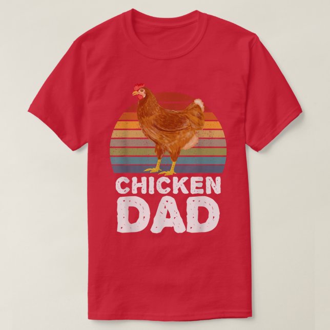 Hühner-Vater Hühnerhenne-Hähnchen-Bauern Kleidung  T-Shirt (Design vorne)
