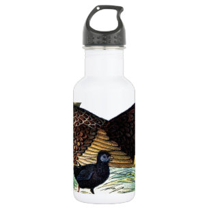 Hühner Vintage Tier Edelstahlflasche