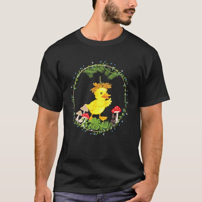 Hühner-Waldcore-Häuschen T-Shirt (Vorderseite)