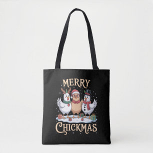 Hühner-Weihnachts-Santa-Hut Frohe Hühnachtszeit Ba Tasche