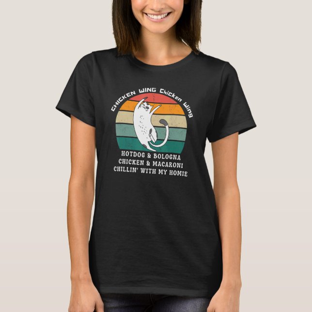 Hühner Wing Chicken Wing Hot Dog & Bologna Song D T-Shirt (Vorderseite)