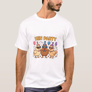 HÜHNERABEND Lustiges Hühner-T-Shirt T-Shirt