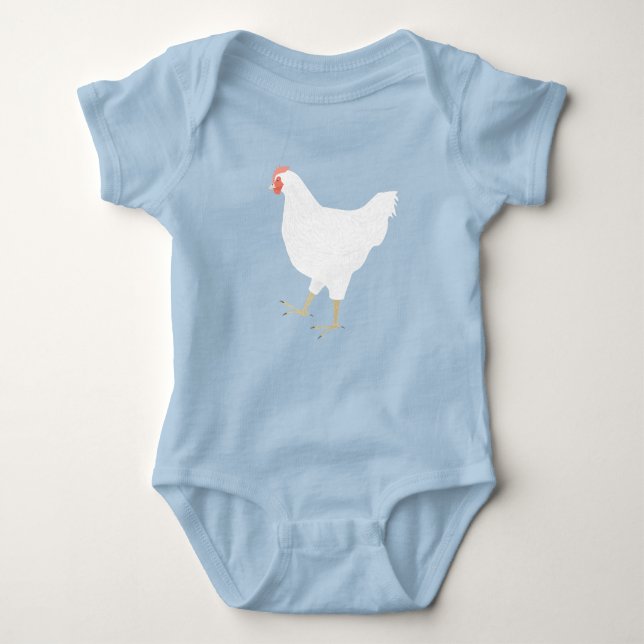 HühnerBaby Bodysuit Baby Strampler (Vorderseite)