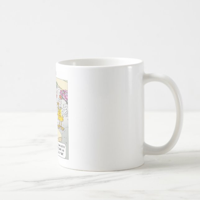 Hühnerbarriers Funny Cartoon Geschenke & T-Shirts Kaffeetasse (Rechts)