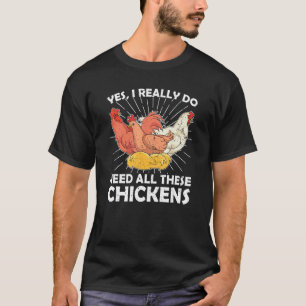 Hühnerbauer Farm Tier Geflügel Vogel Huhn T-Shirt