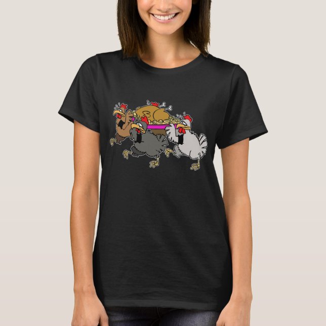 Hühnerbegräbnis T-Shirt (Vorderseite)