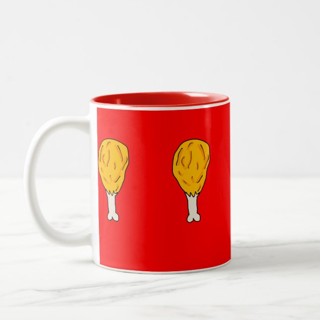 Hühnerbein-Tasse Zweifarbige Tasse (Links)