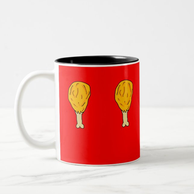 Hühnerbein-Tasse Zweifarbige Tasse (Links)