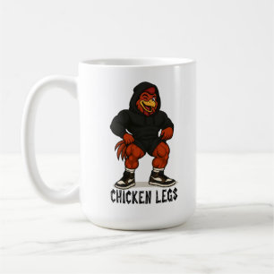 Hühnerbeine – Lustiger aufgepumpter Hühner-Gym-Wor Kaffeetasse