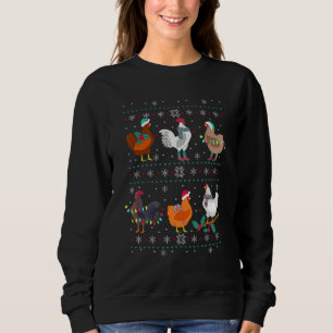 Hühnerbesitzer Birb Memes Bauer Ugly Christmas Chi Sweatshirt