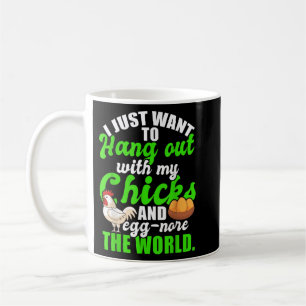 Hühnerbesitzer Hühnerkuchen Funny Quote Hühneroutf Kaffeetasse